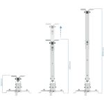 Soporte de techo para proyector TooQ PJ2012T-W