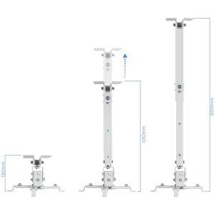 Soporte de techo para proyector TooQ PJ2012T-W